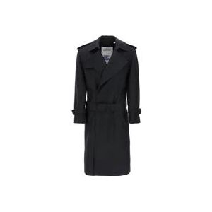 Burberry Double-Breasted Coats , Black , Dames , Maat: 3XS