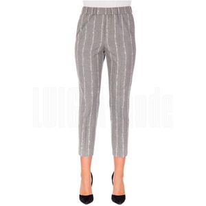 Peserico, Dames, Broeken, Grijs, Maat: S