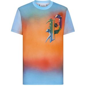 Philipp Plein, Heren, Tops, Veelkleurig, Maat: 4XL Katoen,