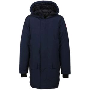 Canada Goose, Heren, Mantels, Blauw, Maat: S Leer,