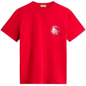 Woolrich, Heren, Tops, Rood, Maat: XL Katoen,