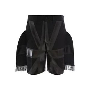 Burberry Casual franjevlag shorts , Black , Heren , Maat: M