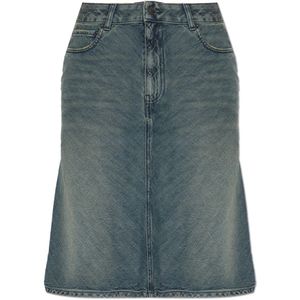Balenciaga, Dames, Rokken, Blauw, Maat: S Denim,