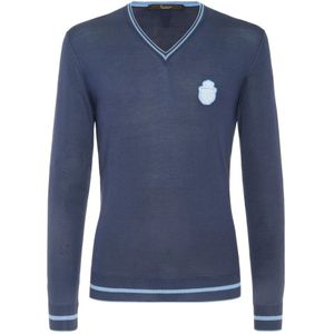 Billionaire, Heren, Truien, Blauw, Maat: XS Zijde,