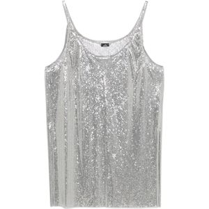 Rabanne, Dames, Tops, Grijs, Maat: S