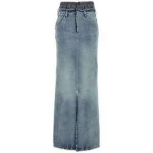 Maison Margiela, Dames, Rokken, Blauw, Maat: 3XS Denim,