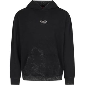 Diesel, Heren, Sweatshirts & Hoodies, Grijs, Maat: L