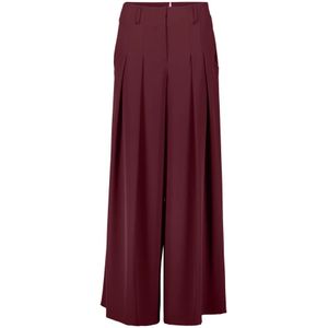 Vera Mont - Elegante Plooibroek - Rood - Dames