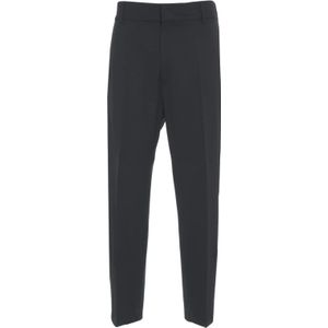 Mauro Grifoni, Heren, Broeken, Zwart, Maat: M Wol,