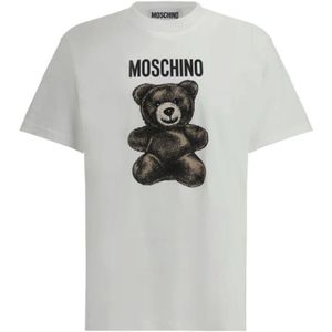 Moschino, Heren, Tops, Wit, Maat: M