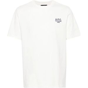 A.p.c., Heren, Tops, Wit, Maat: XL Katoen,