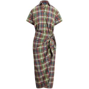 Ralph Lauren, Dames, Jurken, Veelkleurig, Maat: XS Katoen,