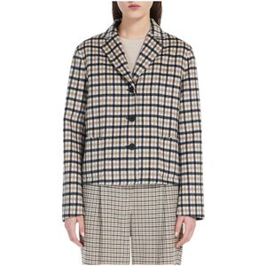 Max Mara, Dames, Jassen, Veelkleurig, Maat: S Wol,