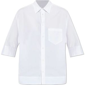 Dsquared2, Dames, Blouses & Shirts, Wit, Maat: 2XS Katoen,