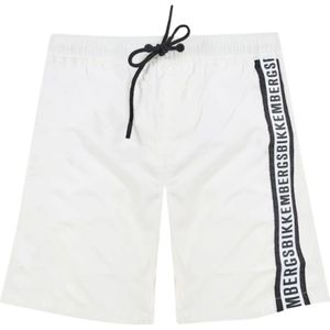 Bikkembergs - Zwemshorts - Wit - Polyester - Stijlvolle Badmode