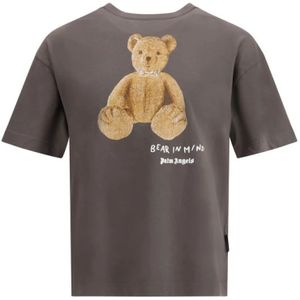 Palm Angels, Heren, Tops, Beige, Maat: L Katoen,