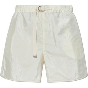 Jil Sander, Dames, Korte broeken, Beige, Maat: XS Zijde,