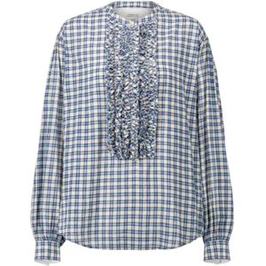 Laurence Bras, Dames, Blouses & Shirts, Blauw, Maat: XS Katoen,