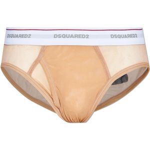 Dsquared2, Heren, Ondergoed, Beige, Maat: XS