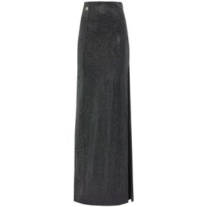 Philipp Plein, Dames, Rokken, Grijs, Maat: S Acryl,