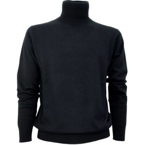 Cashmere Company, Heren, Truien, Zwart, Maat: S Zijde,