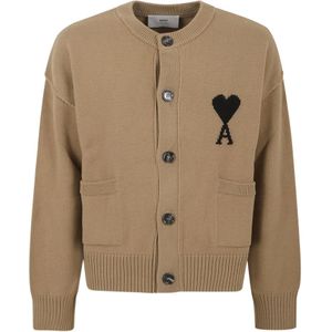 Ami Paris, Heren, Truien, Bruin, Maat: M Wol,