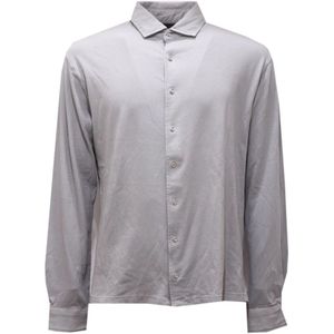 Liu Jo, Heren, Overhemden, Grijs, Maat: 3XL Katoen,