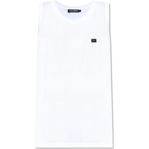 Dolce & Gabbana, Heren, Tops, Wit, Maat: XS Katoen,