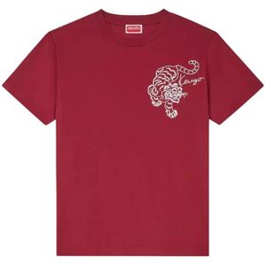 Kenzo, Dames, Tops, Rood, Maat: S Katoen,