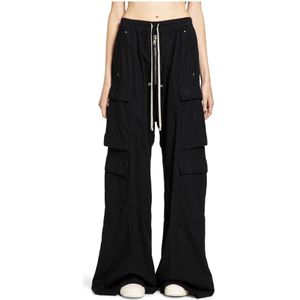 Rick Owens, Dames, Broeken, Zwart, Maat: XS Katoen,