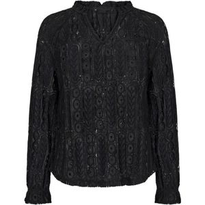 Cream, Dames, Blouses & Shirts, Zwart, Maat: M