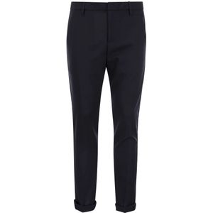 Dondup, Heren, Broeken, Blauw, Maat: W38 Wol,
