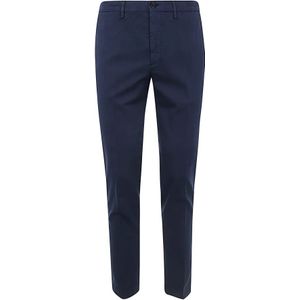 Incotex, Heren, Broeken, Blauw, Maat: S Katoen,