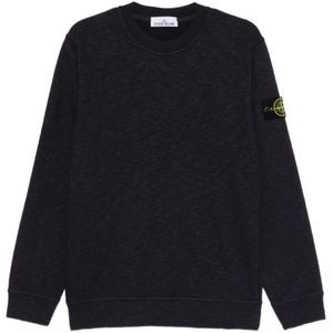 Stone Island, Heren, Truien, Blauw, Maat: L Katoen,