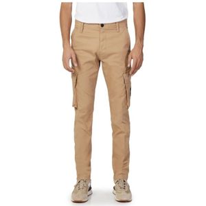 Calvin Klein Jeans, Heren, Broeken, Beige, Maat: W36 Katoen,