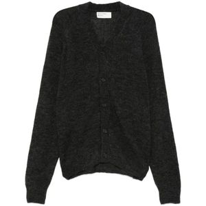 Universal Works, Heren, Truien, Grijs, Maat: L Wol,