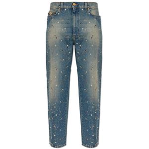 Versace, Heren, Jeans, Blauw, Maat: W32 Katoen,