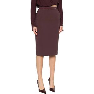 Elisabetta Franchi, Dames, Rokken, Bruin, Maat: M