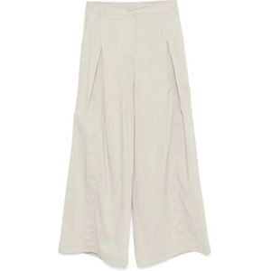 LOW Classic, Dames, Broeken, Wit, Maat: S Linnen,