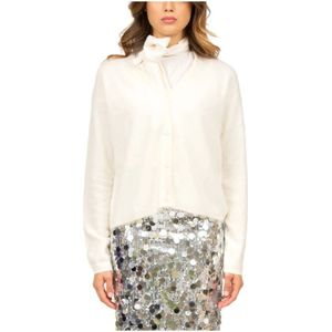Semicouture, Dames, Truien, Wit, Maat: L Kasjmier,