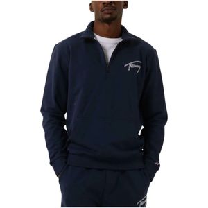 Tommy Jeans, Heren, Sweatshirts & Hoodies, Blauw, Maat: M
