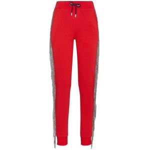 Philipp Plein, Dames, Broeken, Rood, Maat: XS Katoen,