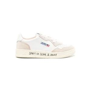 Autry Medalist Lage Graffiti Sneakers , White , Heren , Maat: 41 EU