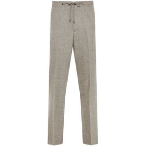 Corneliani, Heren, Broeken, Grijs, Maat: 3XL Wol,