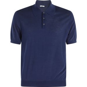 Malo, Heren, Tops, Blauw, Maat: 3XL Katoen,