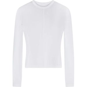 Y-3, Dames, Tops, Wit, Maat: M Katoen,