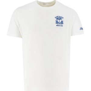 MC2 Saint Barth, Heren, Tops, Wit, Maat: M Katoen,