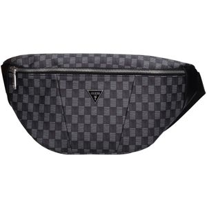 Guess, Heren, Tassen, Zwart, Maat: ONE Size Leer,