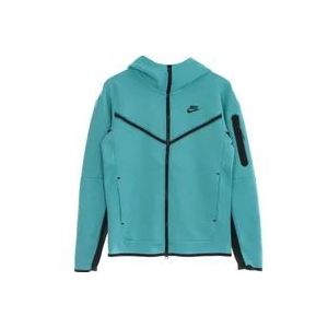 Nike Lichtgewicht Zip Hoodie - Sportswear Tech Fleece , Green , Heren , Maat: XL