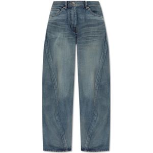 Versace, Dames, Jeans, Blauw, Maat: W27 Katoen,